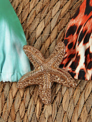 Sexy Starfish Print Halter Bikini Set