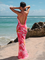 Pink Bohemian Beach Dress